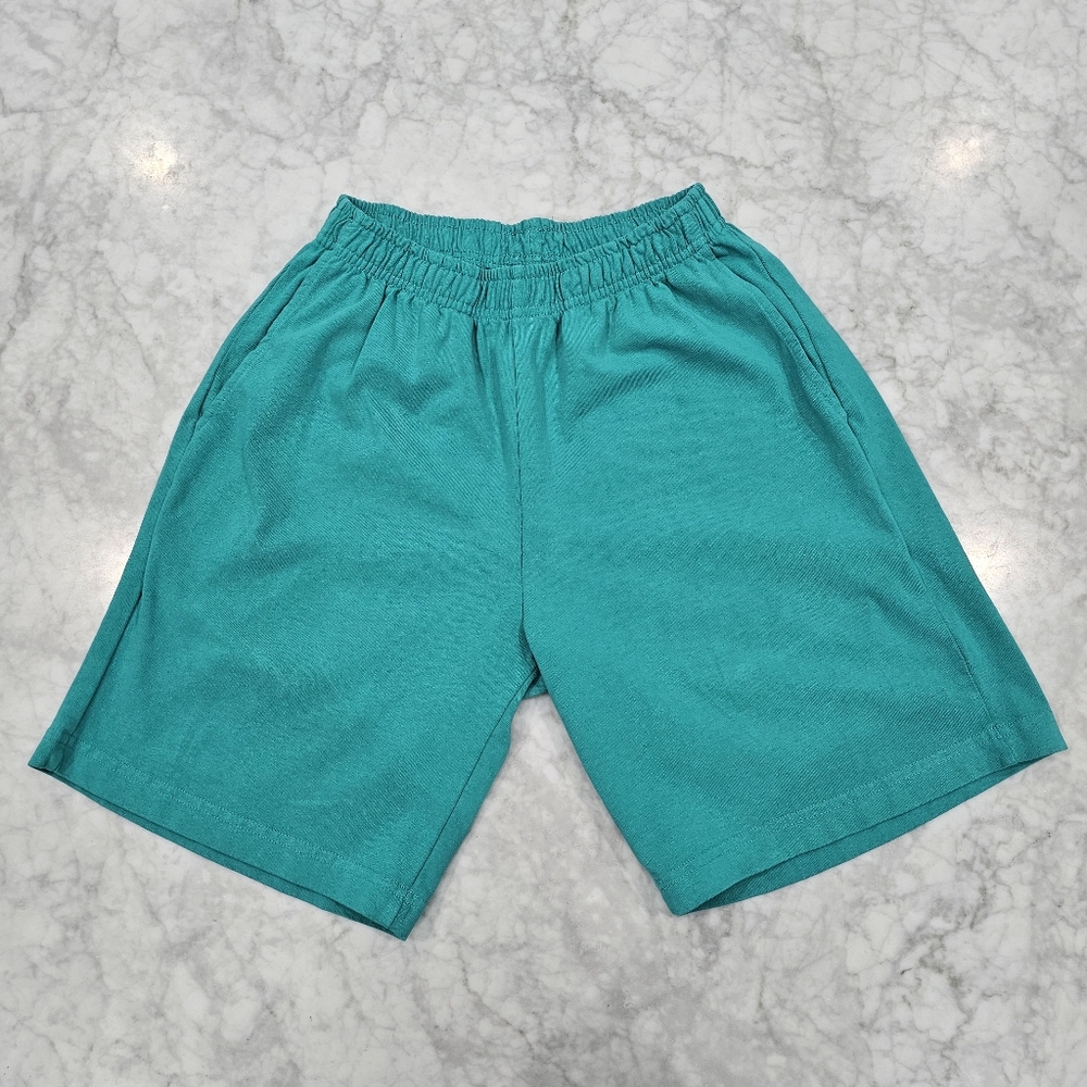 NWOT Sporty & Rich Teal Cotton Athletic Shorts Unisex XS